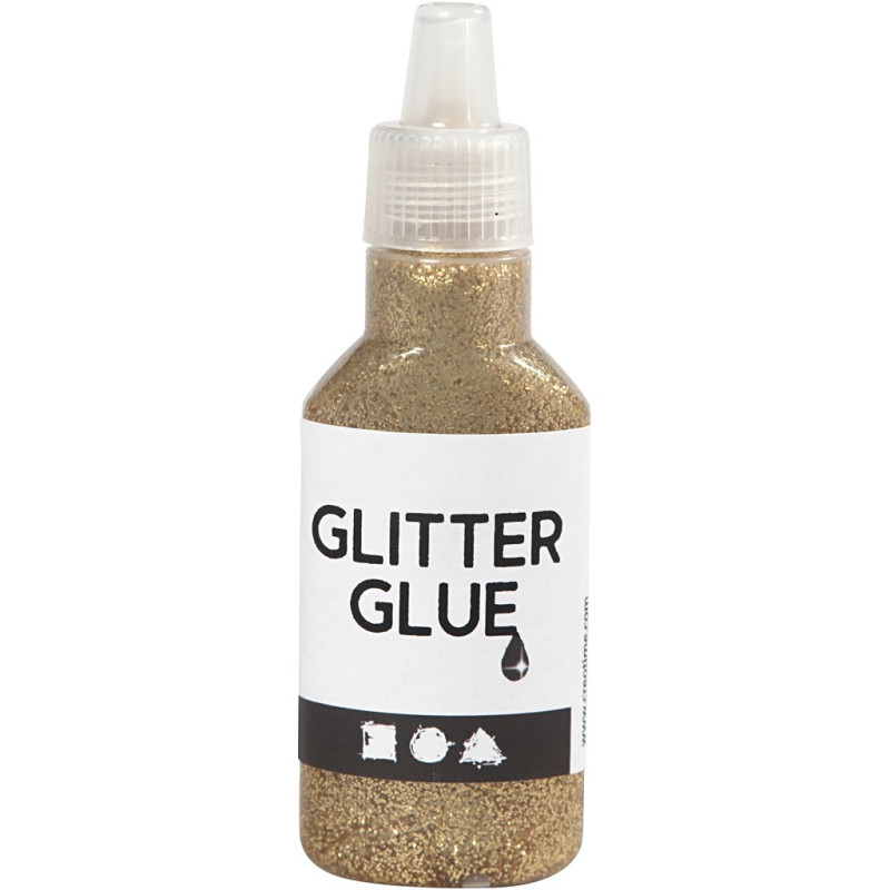 Creativ Company - Glitter glue Gold, 25ml 318210