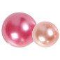 Creativ Company - Half Adhesive Pearls Pink 2-8mm, 140pcs. 28320