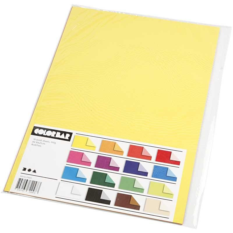 Creativ Company - Color Bar Paper Color A4 100gr, 16 Sheets 25820