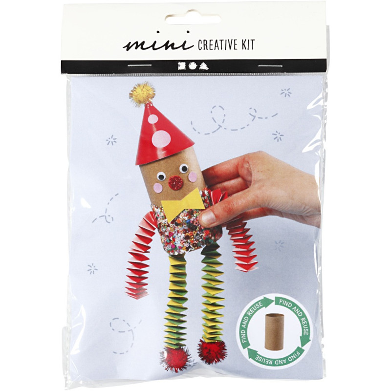 Creativ Company - Mini Creative Kit Toilet Roll Clown 977432