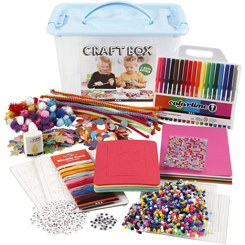 Creativ Company - Hobby box Blue with Creative Materials, 1pc. 97498
