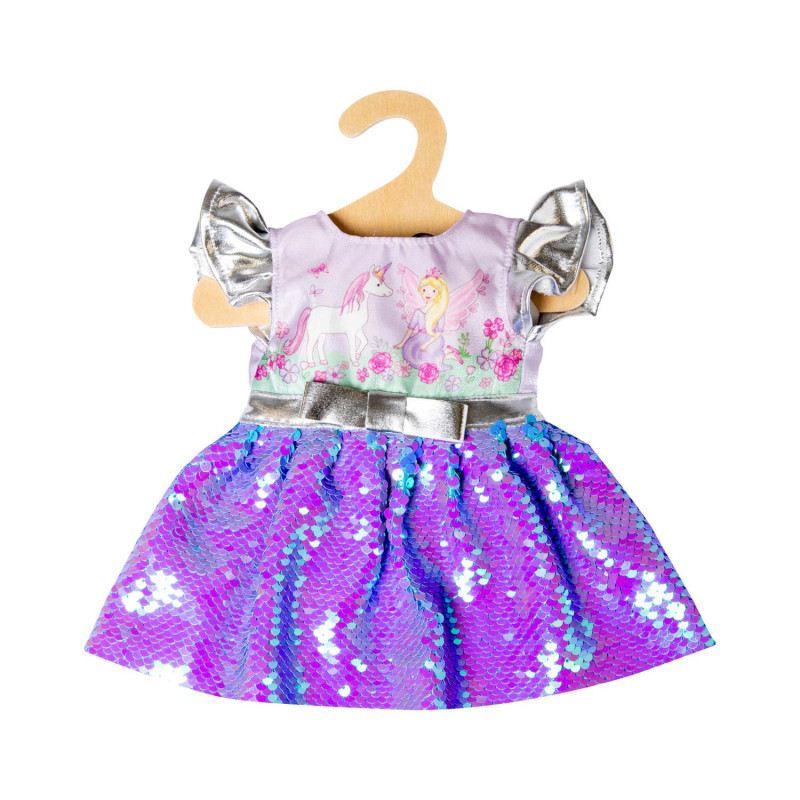 Heless - Doll Dress Fairy and Unicorn with Sequins and Crown, 35-45 cm 2131