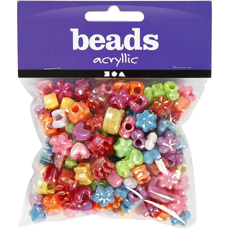Creativ Company - Figure Beads Multicolour, approx. 190pcs. 618000