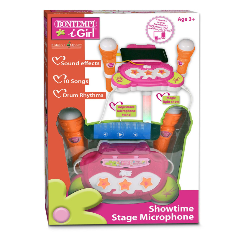 Bontempi Stage Microphone Pink 40 1472