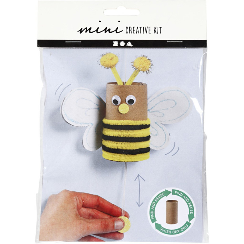 Creativ Company - Mini Creative Kit - Toilet Roll Dangling Bee 977435