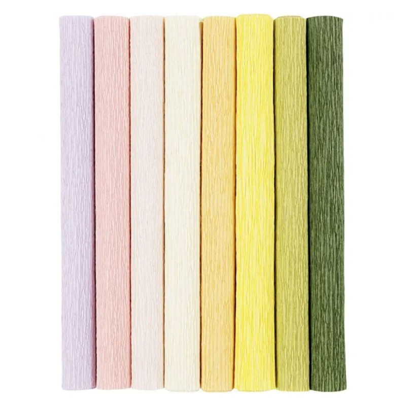 Creativ Company - Crepe Paper Pastel Colors, 8 Sheets 209001