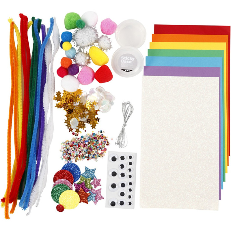 Creativ Company - Hobby Basic Materials Rainbow Set 977441