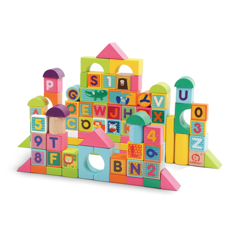 Topbright - Wooden Blocks Letters and Numbers, 123dlg. 120437