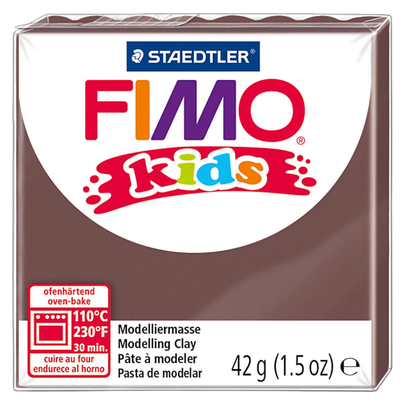 Fimo - FIMO Kids Modeling Clay Brown, 42gr 78532