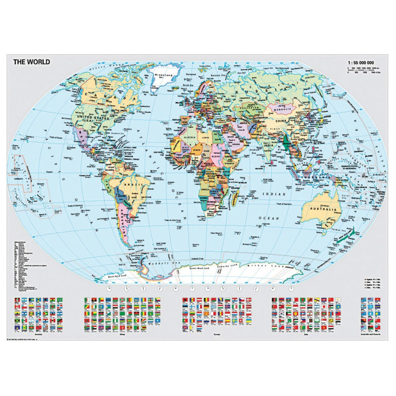 RAVENSBURGER Political world map 1000pcs.