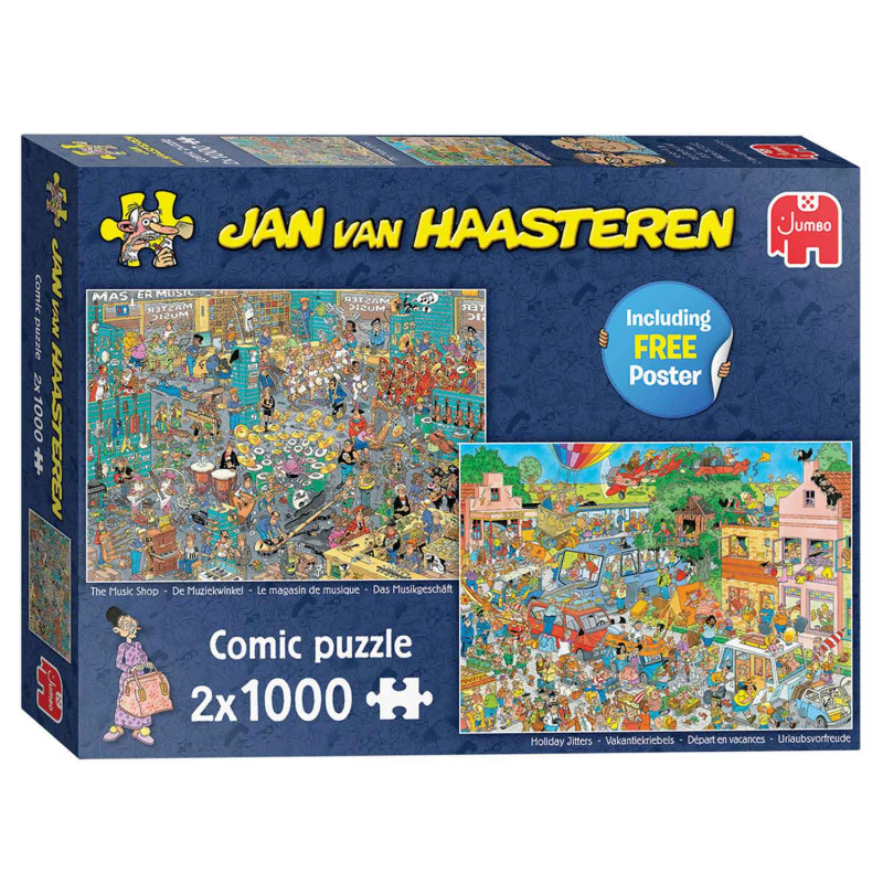 Jan van Haasteren Music Shop and Holiday Jitters, 1000 pcs. 20049