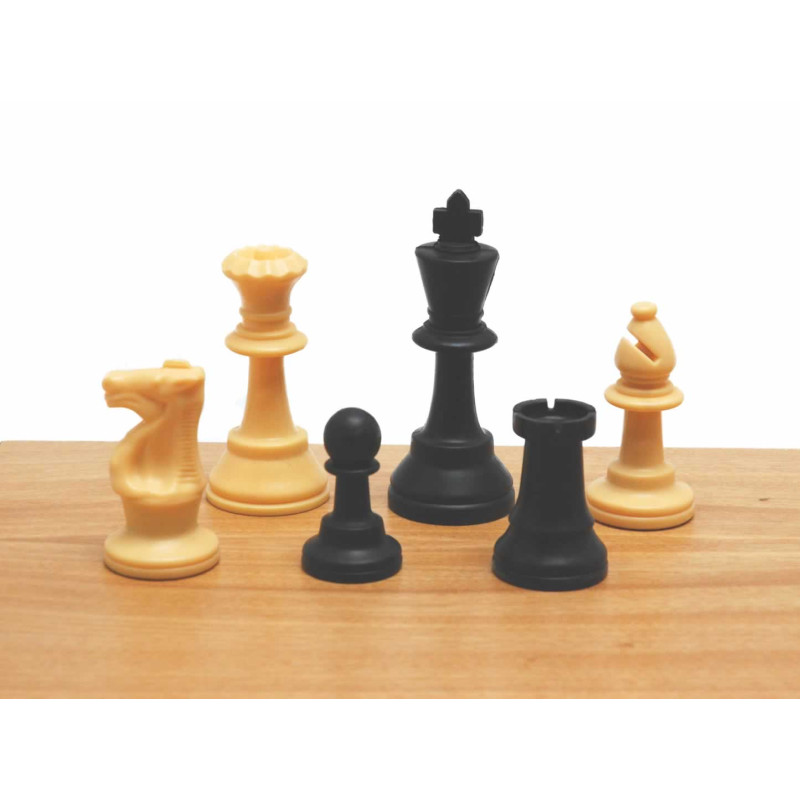 HOT GAMES Pièces d'échecs de compétition en plastique plombé Vic