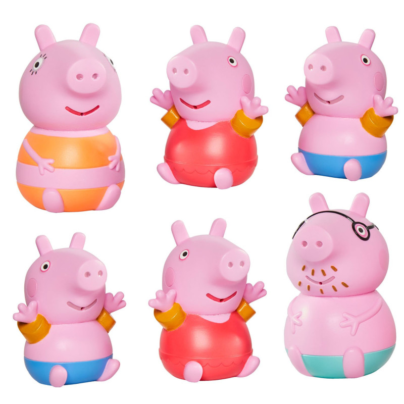 Tomy Lot de 3 figurines Peppa Pig pour le bain E73105
