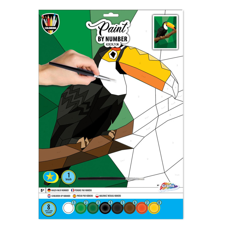 Grafix - Painting by Number A3 - Toucan 150063