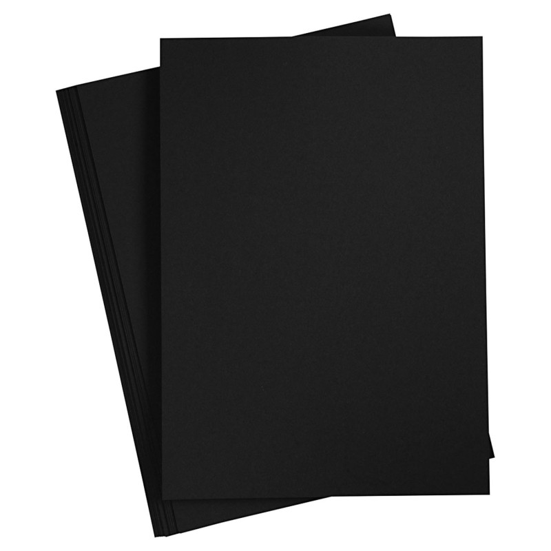Creativ Company - Colored Cardboard Carbon black, A4, 20 sheets 21127