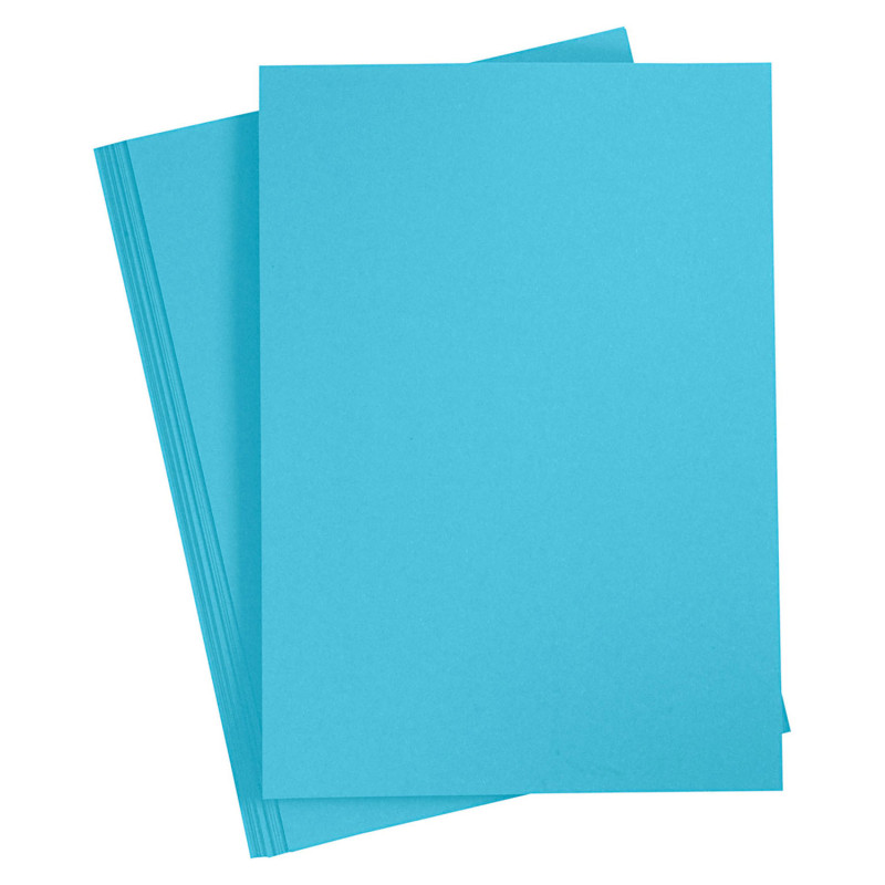 Creativ Company - Colored Cardboard Clear Blue A4, 20 sheets 21120