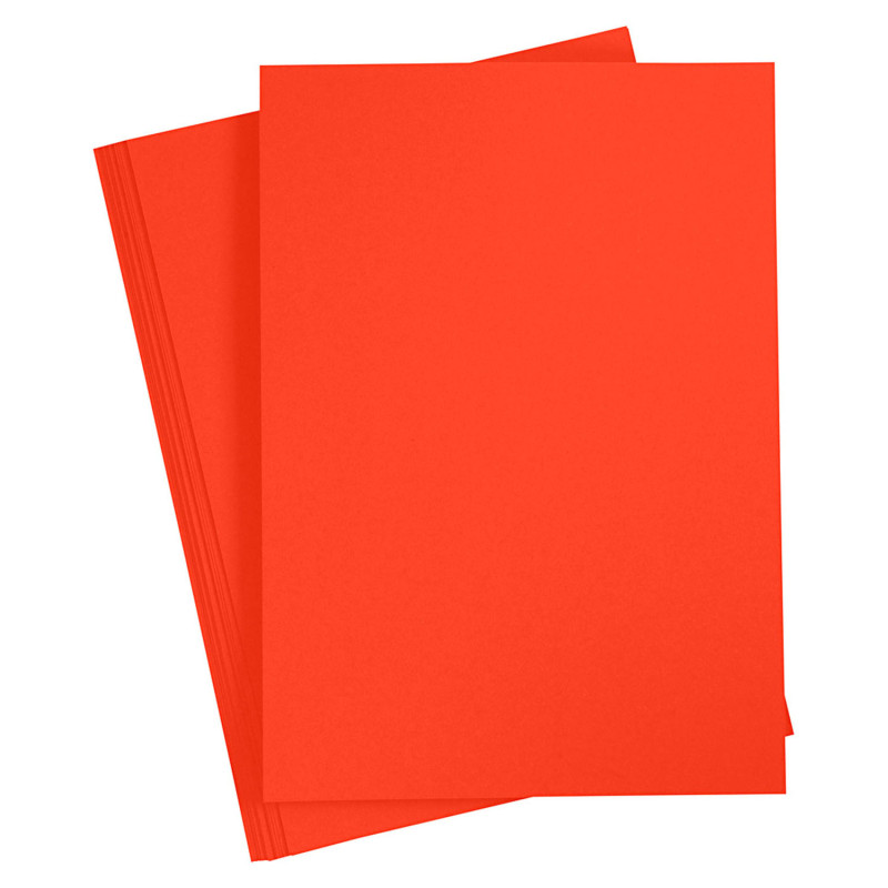 Creativ Company - Colored Cardboard Clear Red A4, 20 sheets 21114