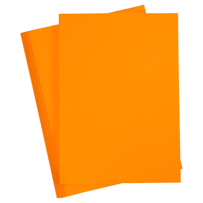 Creativ Company - Colored Cardboard Mandarin A4, 20 sheets 21113