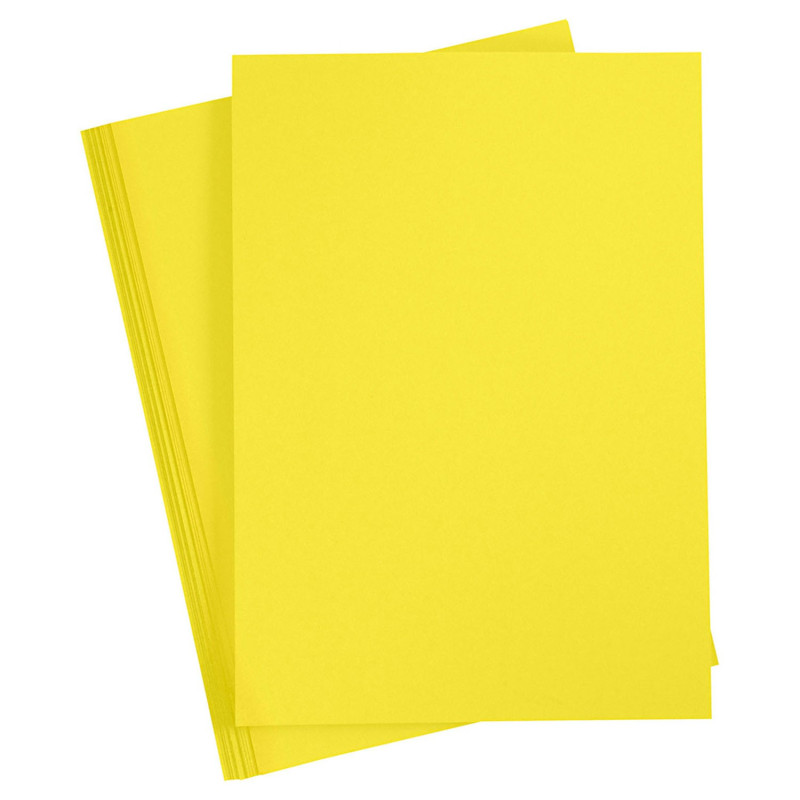 Creativ Company - Colored Cardboard Sun Yellow A4, 20 sheets 21112