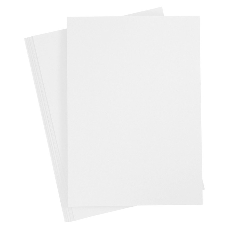Creativ Company - Colored Cardboard, Snow White, A4, 20 sheets 21110