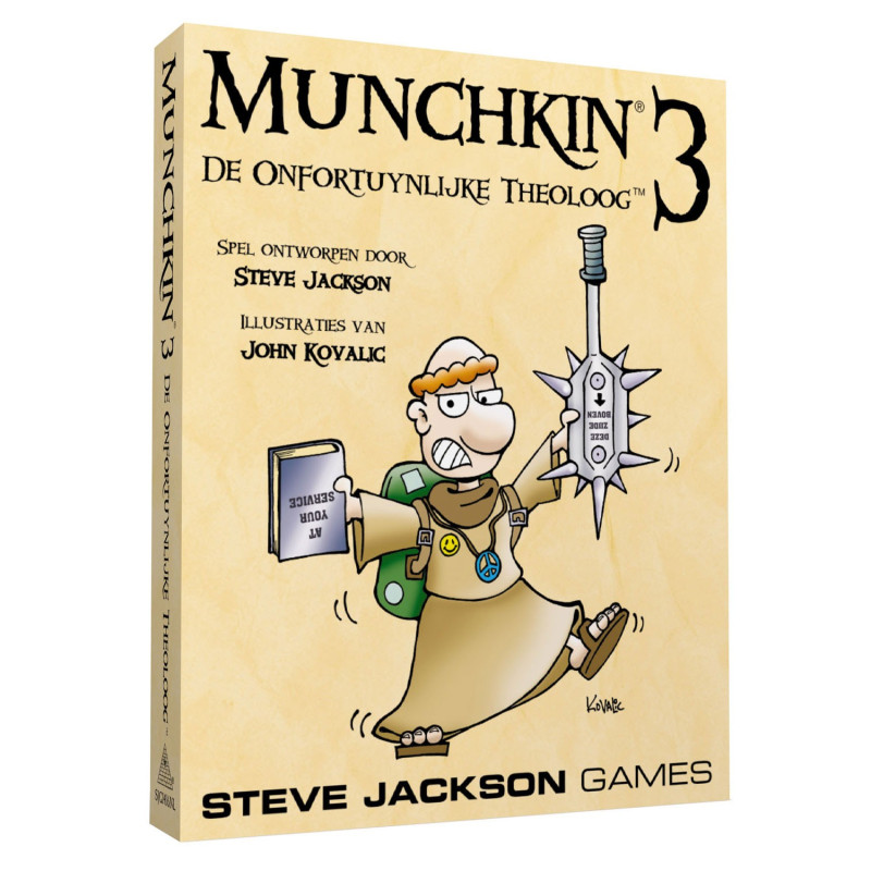 Asmodee - Munchkin 3 - The Unfortunate Theologian Card Game SJG 1416NL