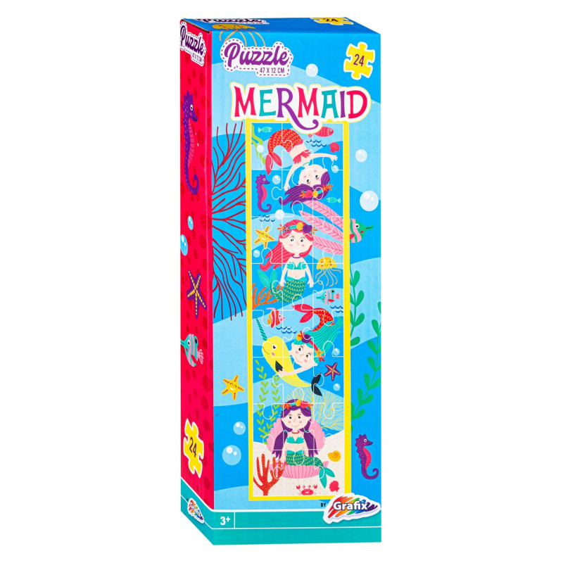 Grafix - Tower Puzzle Mermaid, 47x12cm 400021