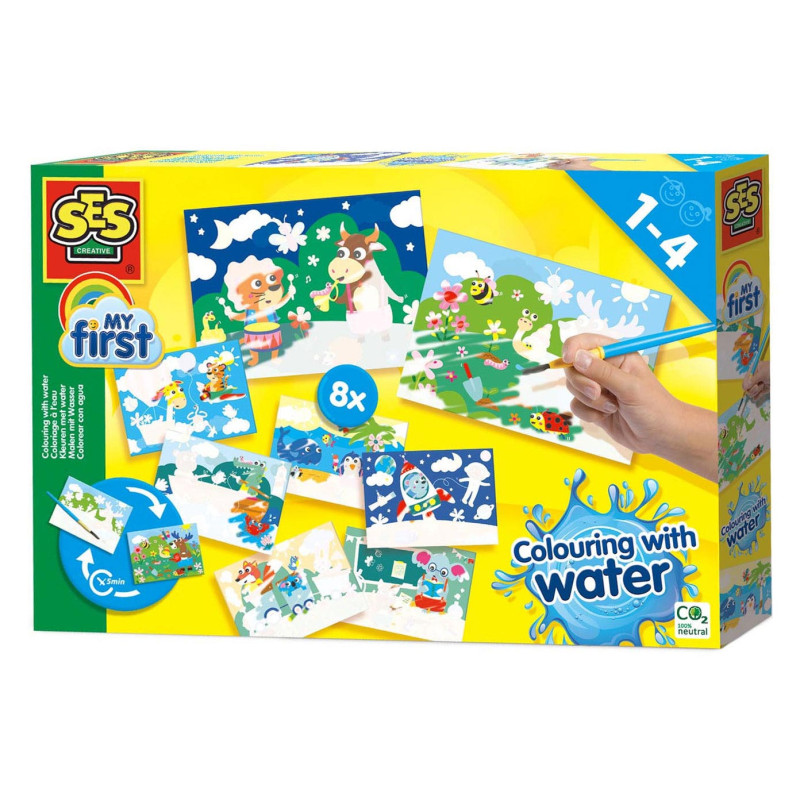 SES My First - Coloring with Water Megaset Hidden Animals 14459