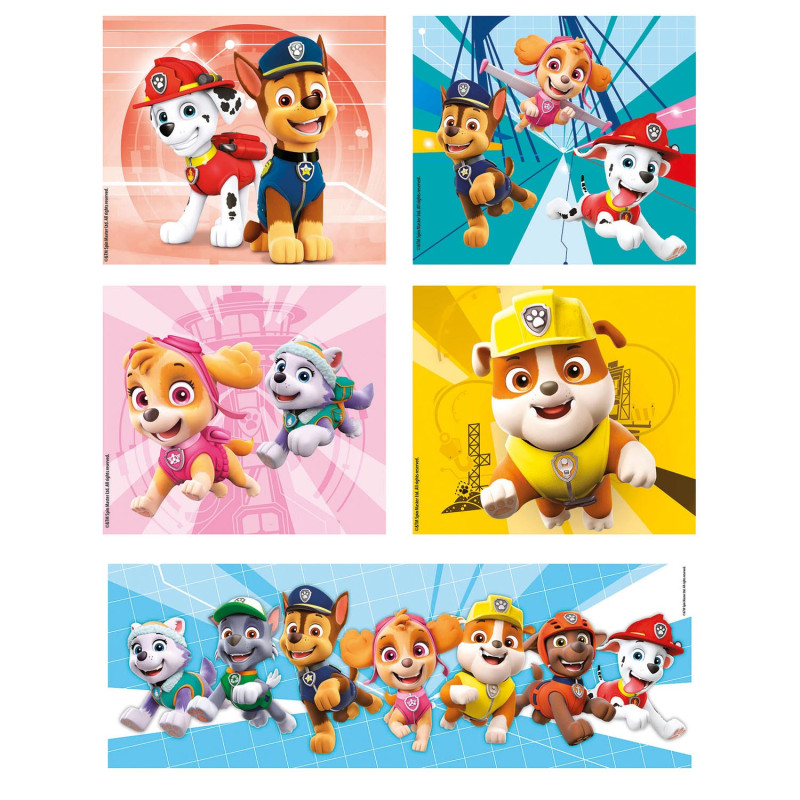Clementoni Puzzles Paw Patrol, 10in1 20270