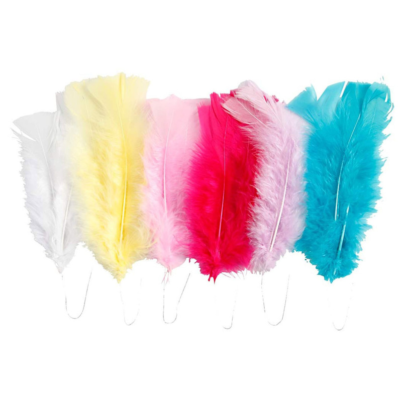 Creativ Company - Feathers in Various Colors 11-17cm, 18pcs. 518490