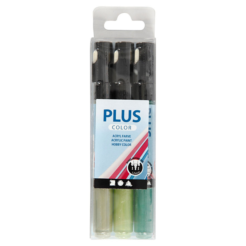 Creativ Company - Plus Color Paint Pens - Green,Eucalyptus,Leaf Green 39897