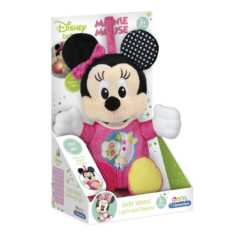 Clementoni Minnie Mouse Plush Toy with Music and Light