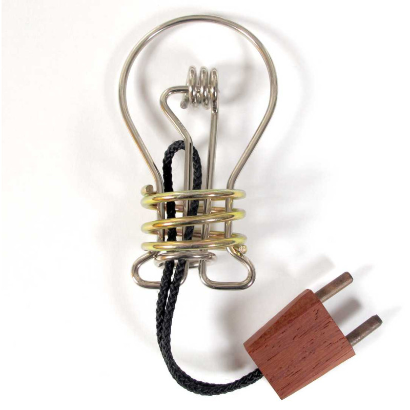 RECENT TOYS Casse-tête en métal Ampoule Constantin