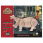 Eureka - Gepetto's Jeux de construction en bois Kit 3D - hippopotame 52473175