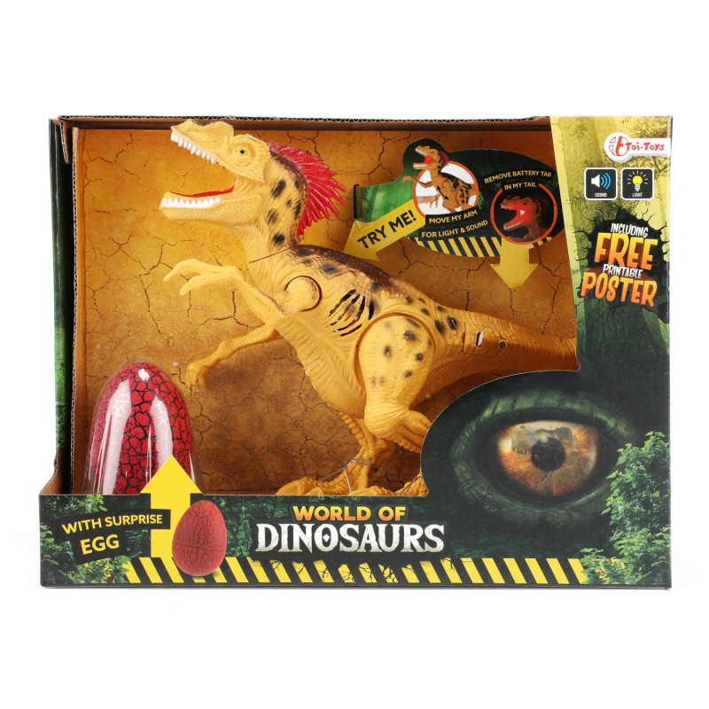World of Dinosaurs Dino with Sound and Egg Orange 37458Z
