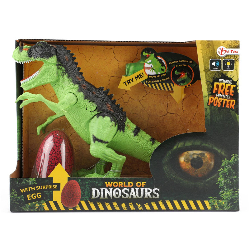 World of Dinosaurs Dino with Sound and Egg Green 37458Z