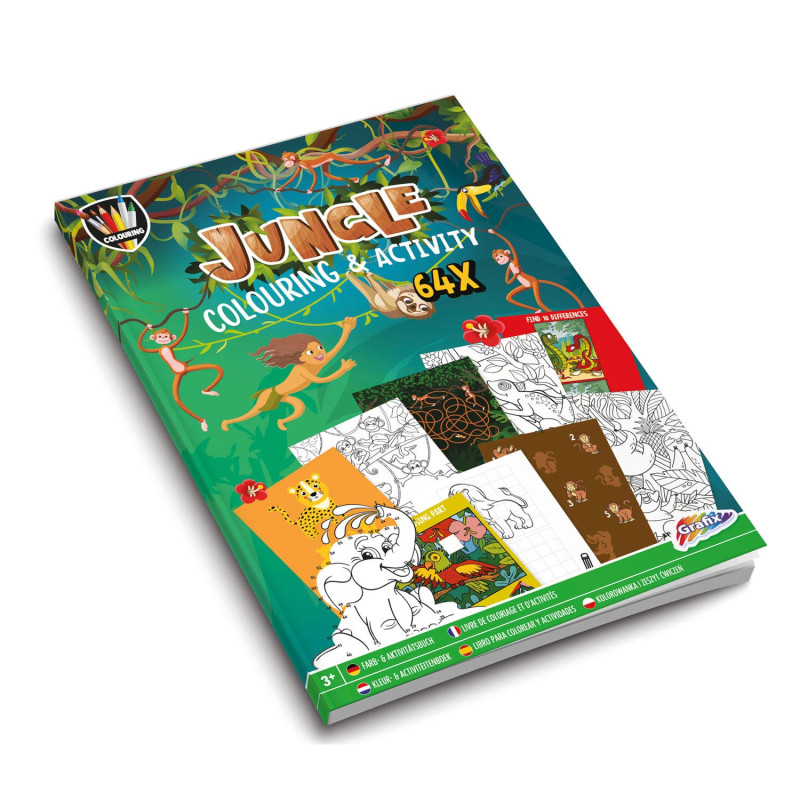 Creative Craft Group - Coloring and Activity Book Jungle 150069
