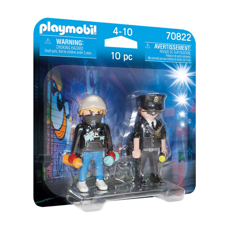 Playmobil City Action 70822 Duo Policier et taggueur