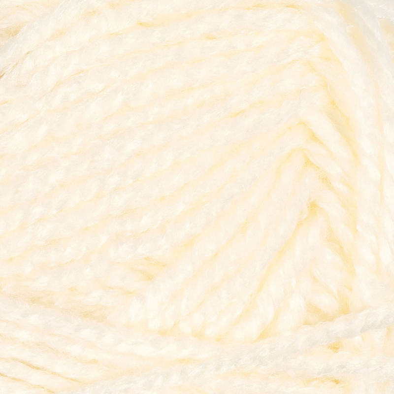 Creativ Company - Acrylic yarn, Off-White, 50gr, 80m 421801