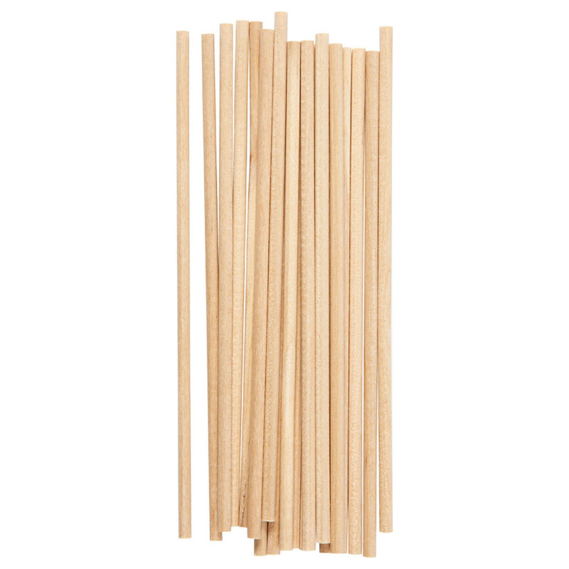 Creativ Company - Round Craft Sticks Wood, 20pcs. 563070