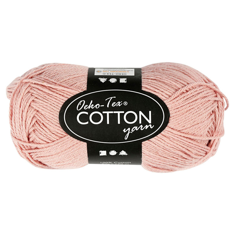 Creativ Company - Cotton yarn, Beige, 50gr, 170m 431160