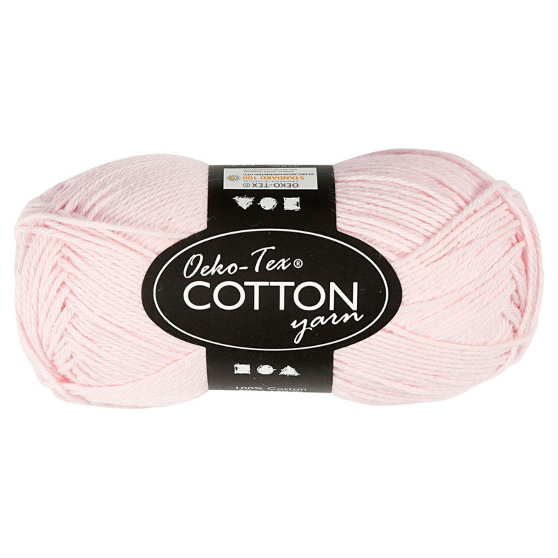 Creativ Company - Cotton yarn, Dusty Rose, 50gr, 170m 431140
