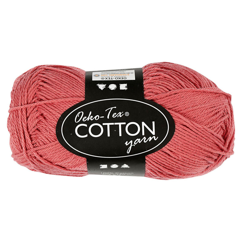 Creativ Company - Cotton yarn, Terracotta, 50gr, 170m 431130