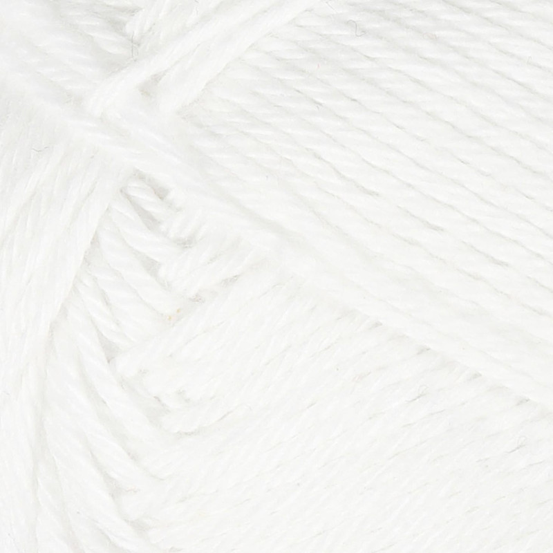 Creativ Company - Cotton yarn, White, 50gr, 170m 431020