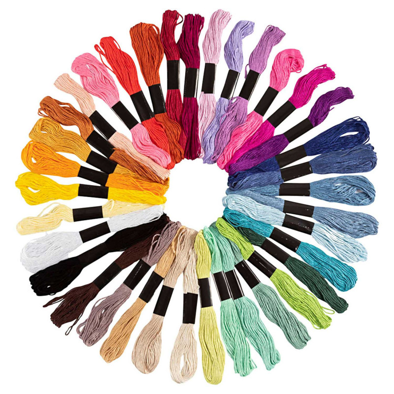 Creativ Company - Embroidery thread, 42 colors 41279