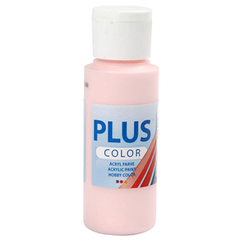 Creativ Company - Plus Color Acrylic Paint, Soft Pink, 60ml 39666