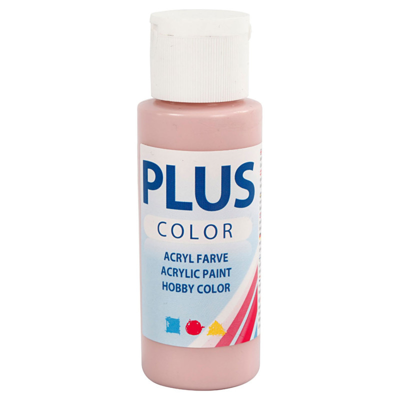 Creativ Company - Plus Color Acrylic Paint, Dusty Rose, 60ml 39620