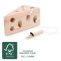 Small Foot - Cheese and Mouse Wooden Stringing Game 11053