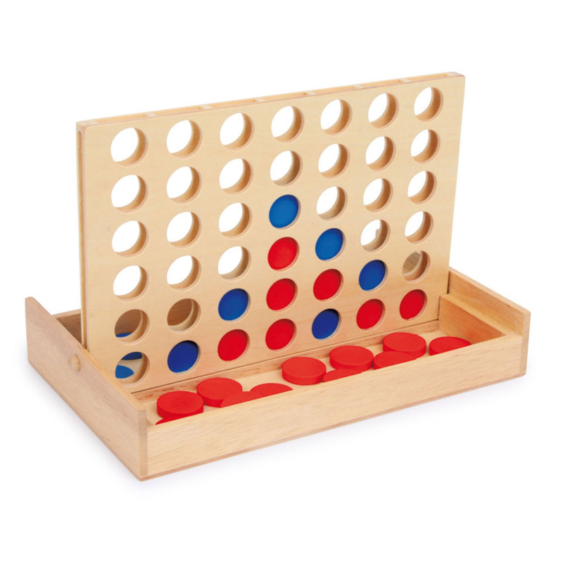 Small Foot - Four in a Line Travel Game Wood 3460