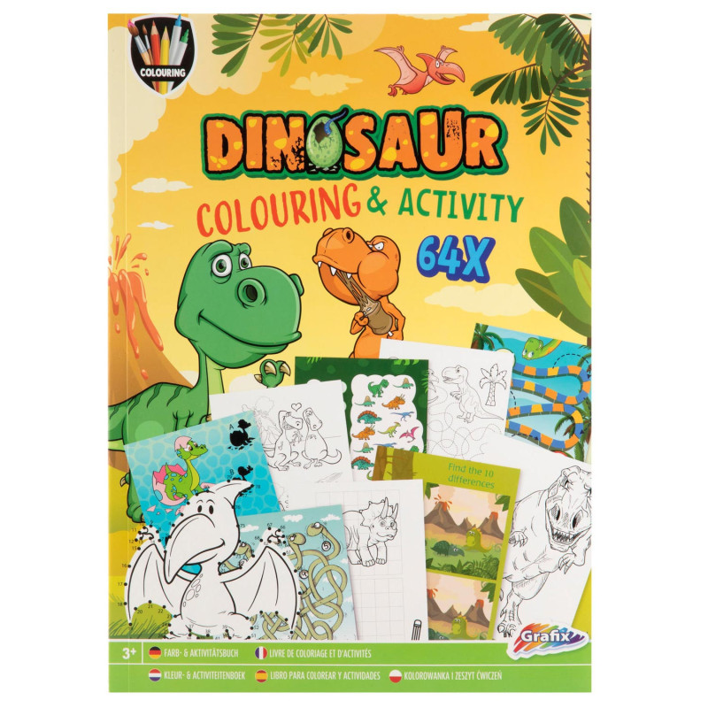 CREATIVE CRAFT GROUP Creative Craft - Livre de coloriage et d'activités Dinosaures64 pages 150076