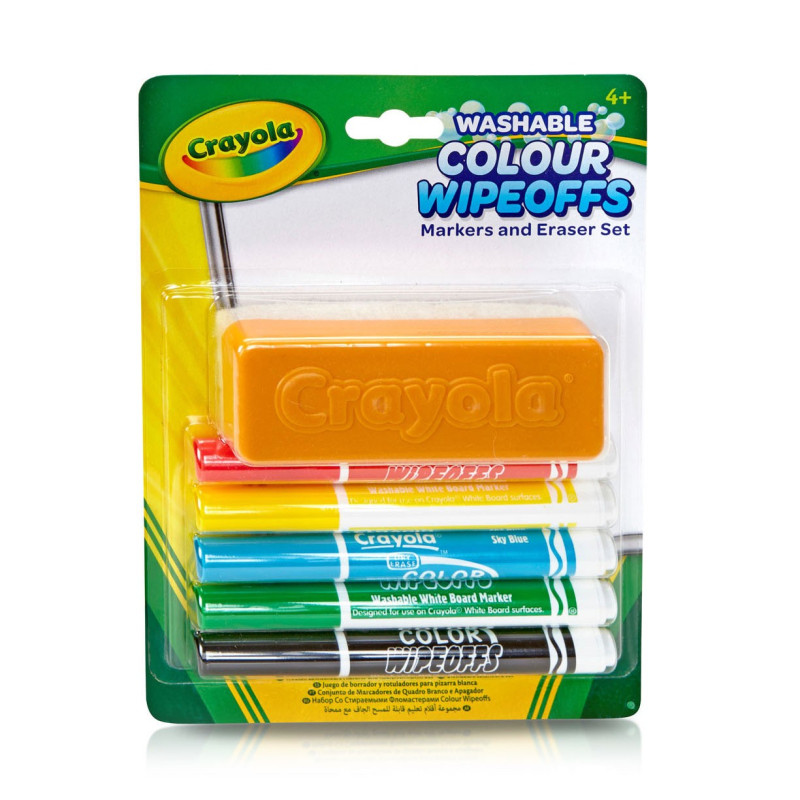 Crayola Dry Wipeoffs Pens with Wiper, 5pcs. 256417